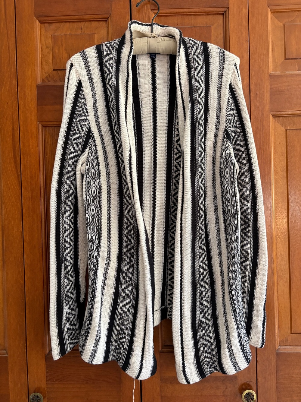 Chaps Denim Aztec cardigan size large